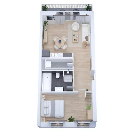 Neu - Premium-apartment Mit Balkon - Perfekt Fuer Familien, Gruppen Und Geschaeftsreisende *