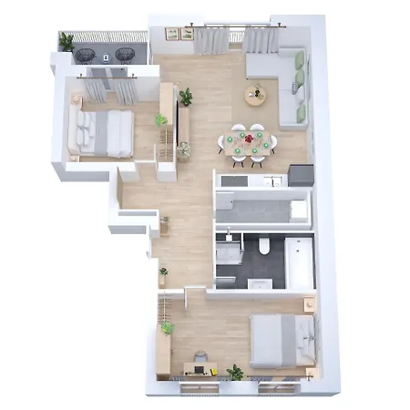 Apartment Neu - Premium-apartment Mit Balkon - Perfekt Fuer Familien, Gruppen Und Geschaeftsreisende Leipzig